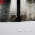 check tweed plaid wool woven fabric for overcoat